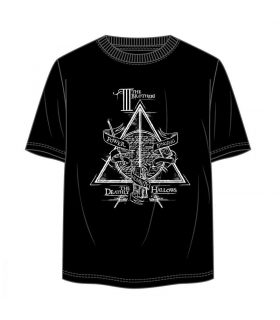 Camiseta Negra Harry Potter Reliquias de la Muerte
 TALLA-M