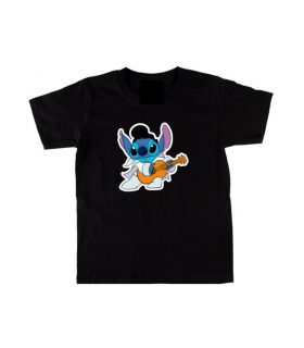 Camiseta Stitch Elvis Negra
 TALLA-M