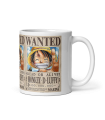 Taza Cerámica Wanted Luffy 350ml.